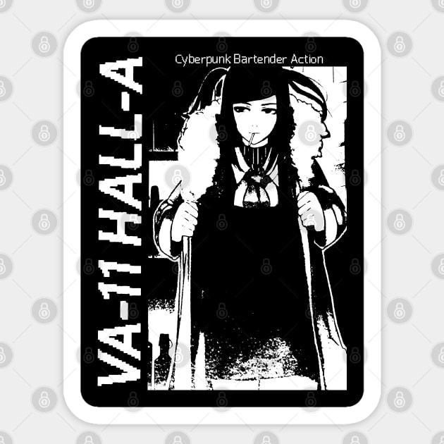 VA-11 HALL-A Sticker by Neon Bang Bang